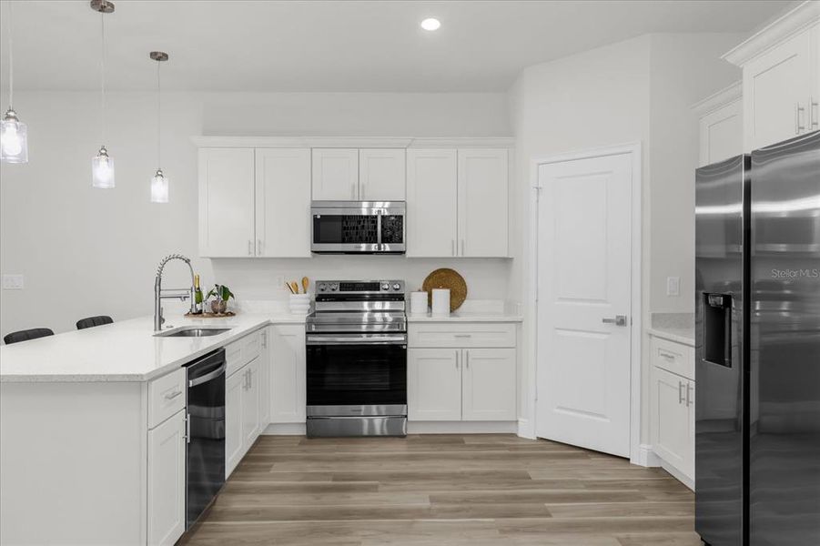 Furnished interior view inside a new home in , Citrus Springs (Image 13).