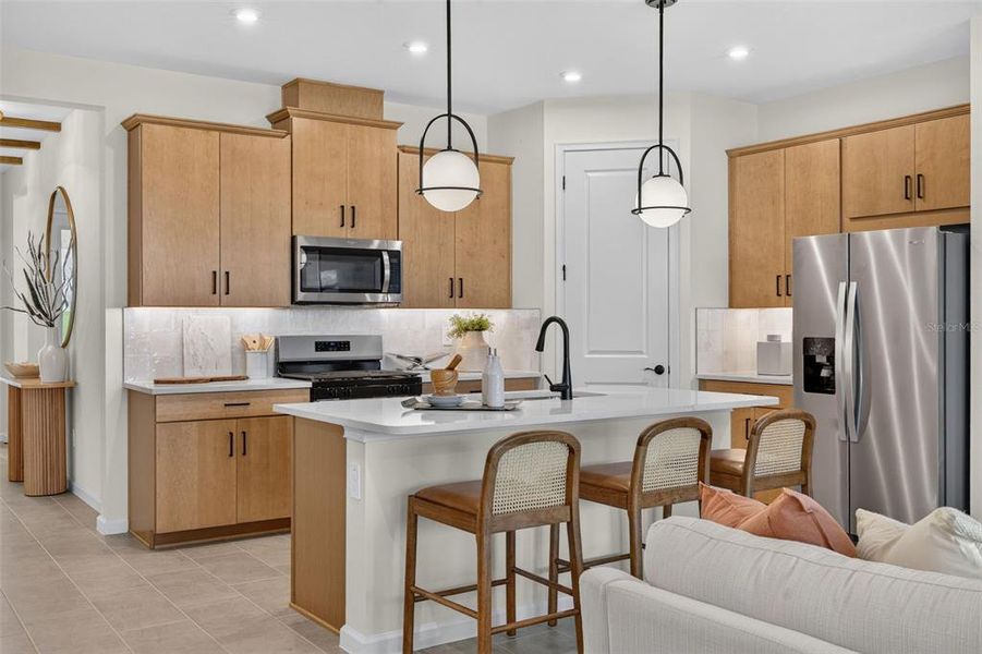 Furnished interior view inside a new home in Pasadena Ridge Master, Dade City (Image 19).