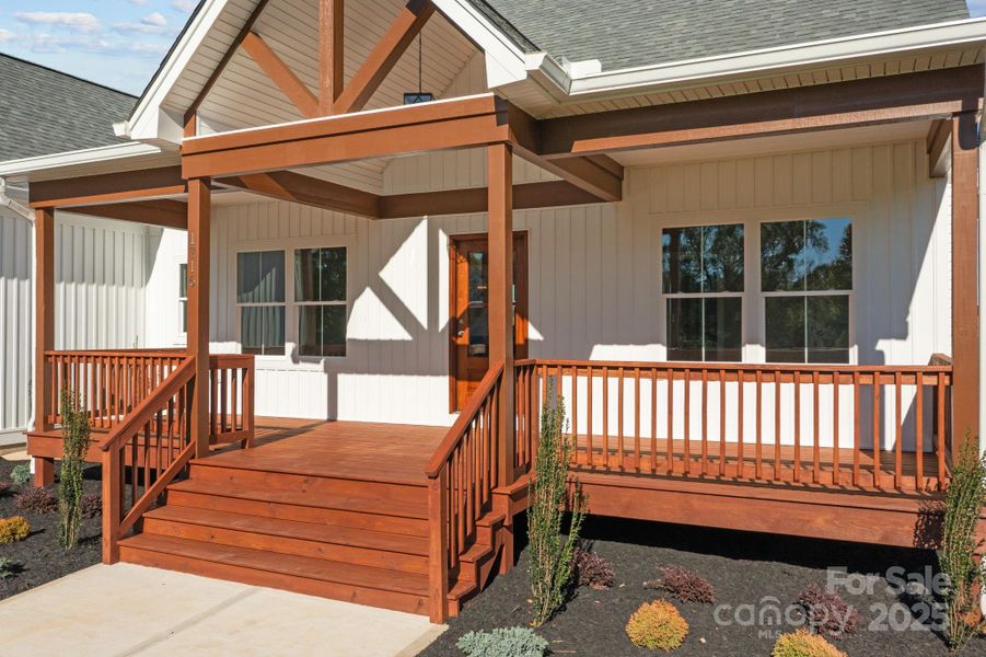 Exterior details and patio area of a home in , Olin (Image 4). Exterior details and patio area of a home in , Olin (Image 4).