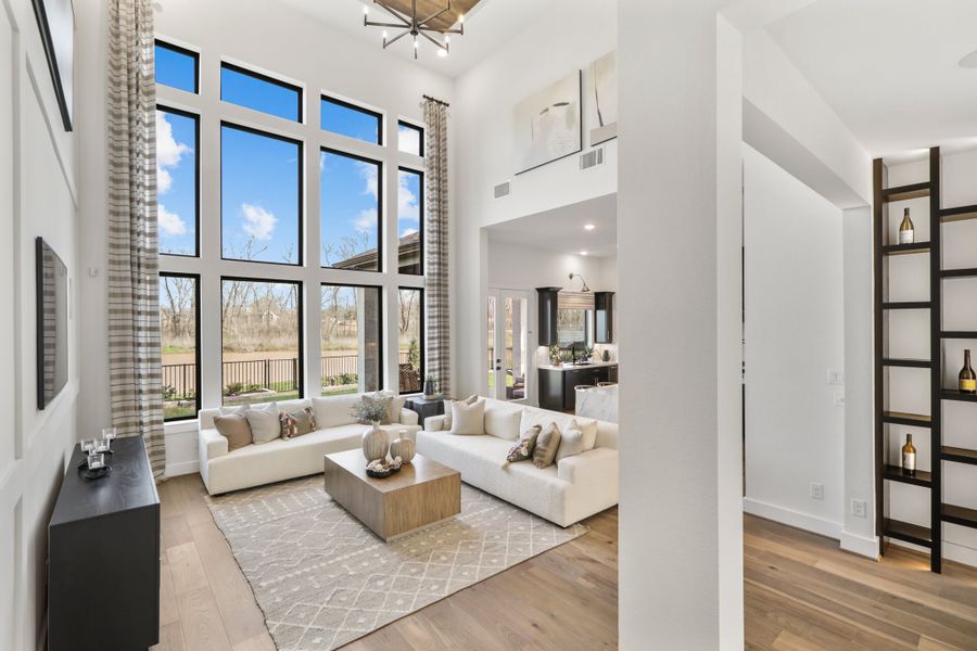 Furnished interior view inside a new home in Fulbrook on Fulshear Creek 60', Fulshear (Image 45).