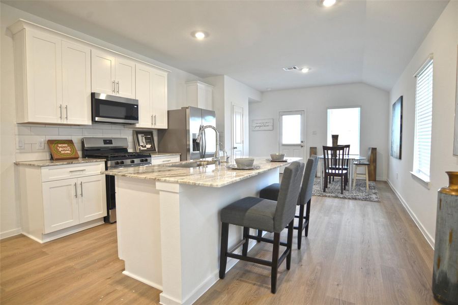 Furnished interior view inside a new home in , League City (Image 8).