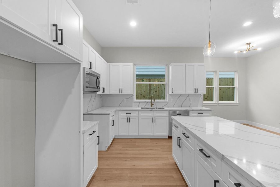 Furnished interior view inside a new home in , Houston (Image 8).