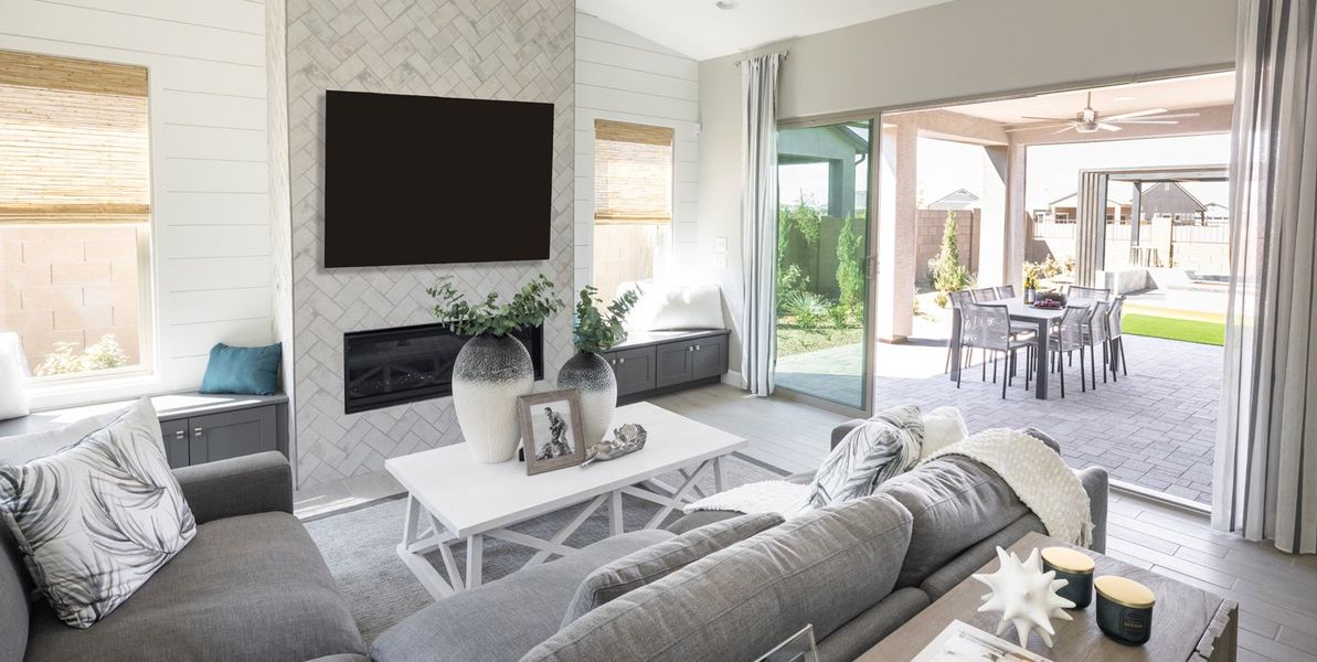 Furnished interior view inside a new home in Overlook at The Dells, Prescott (Image 22).