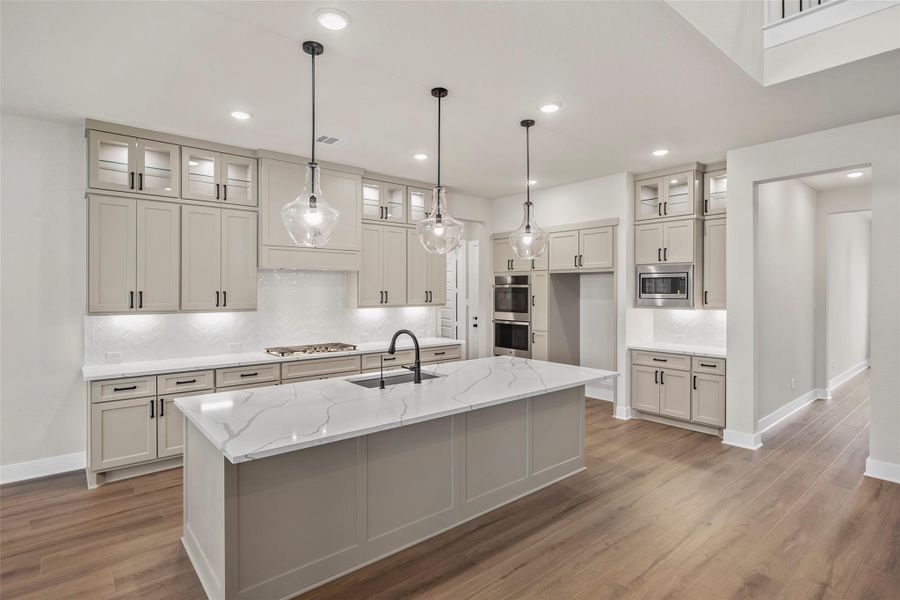 Furnished interior view inside a new home in Bridgeland 80′, Cypress (Image 4).