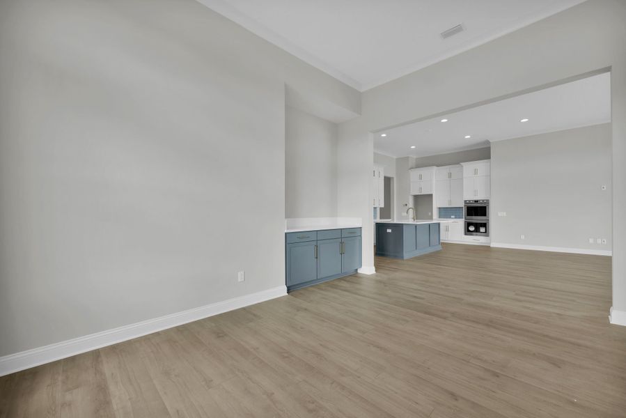 Representative unfurnished interior of a home built from the Tomoka by Riverside Homes in Hidden Creek at SilverLeaf Phase 1, St. Augustine (Image 42).
