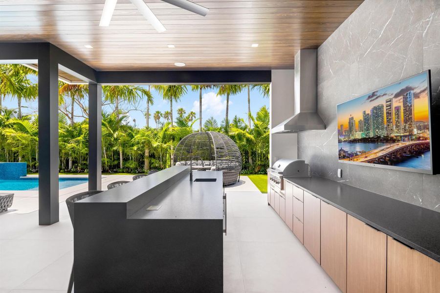 Furnished interior view inside a new home in , Boca Raton (Image 51).