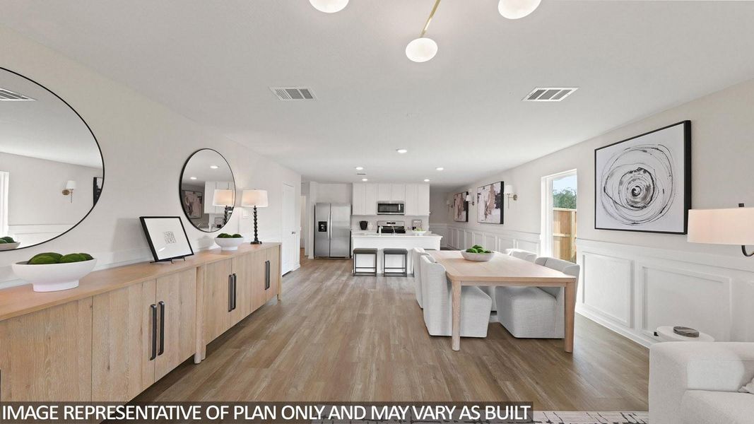 Furnished interior view inside a new home in Porters Mill, New Caney (Image 11).