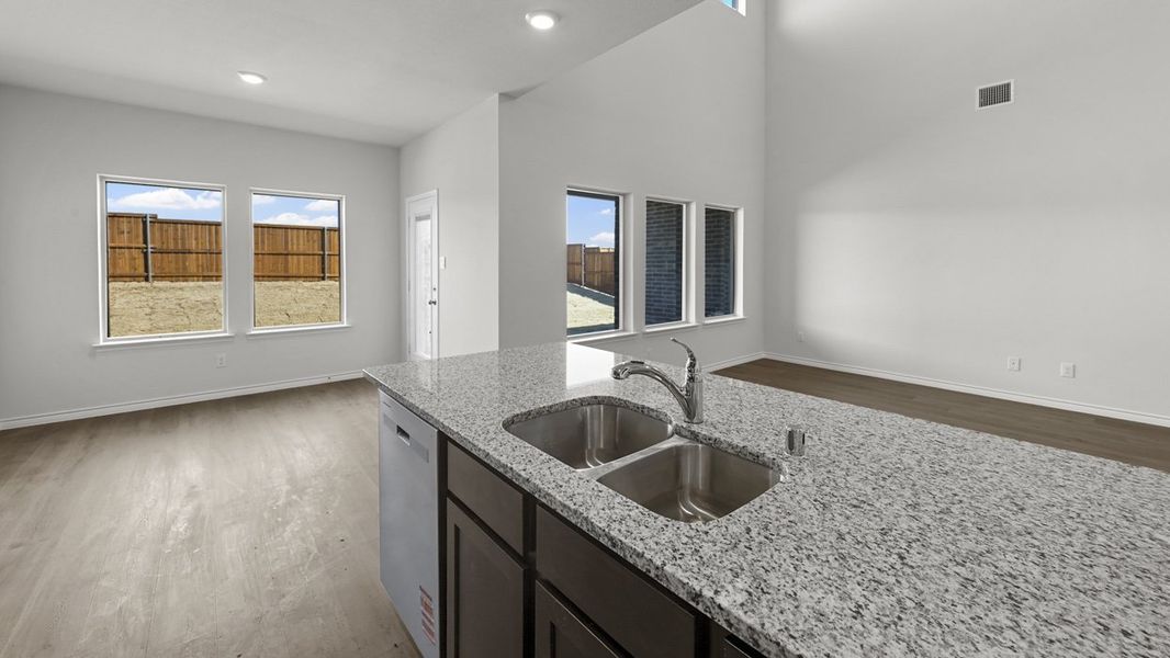 Representative furnished interior of a home built from the Tangerine by D.R. Horton in Bel Air Village, Sherman (Image 6).