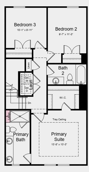 Additional Highlights Include: Slide-in tub at primary suite and an extended covered patio.