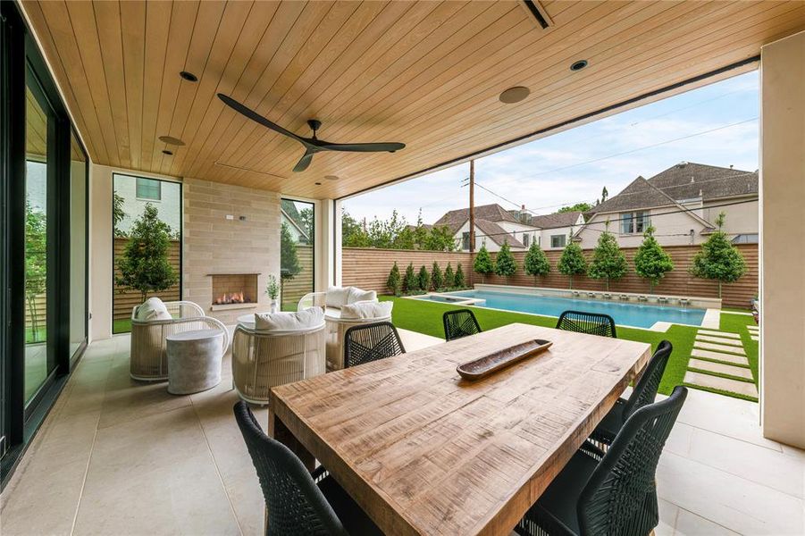 Exterior details and patio area of a home in , University Park (Image 3).