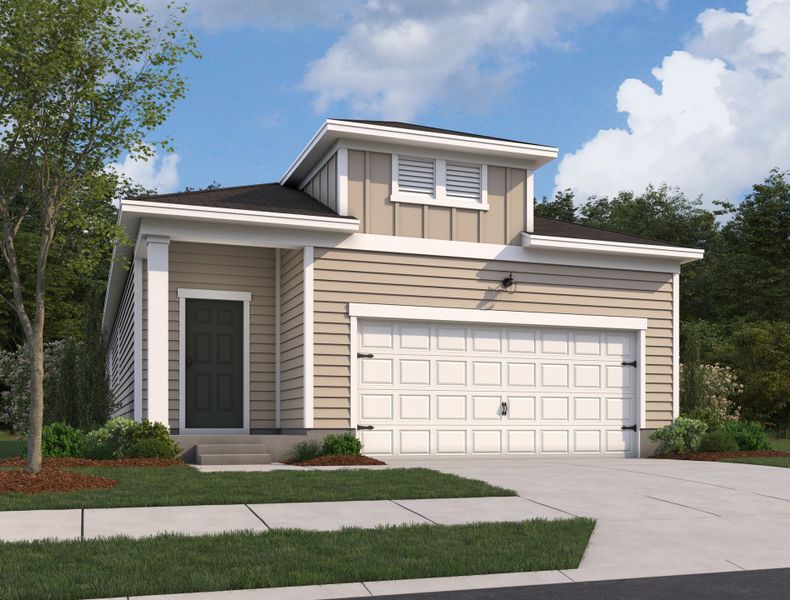 Representative exterior photo of a completed home built from the Athena by Starlight Homes in The Point, Rolesville, NC (Image 20).