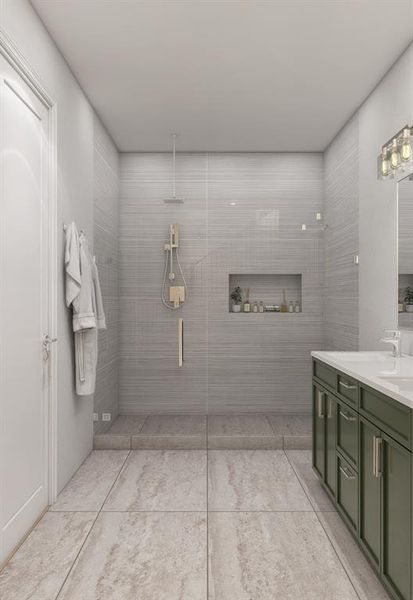 Furnished interior view inside a new home in , Dallas (Image 4).