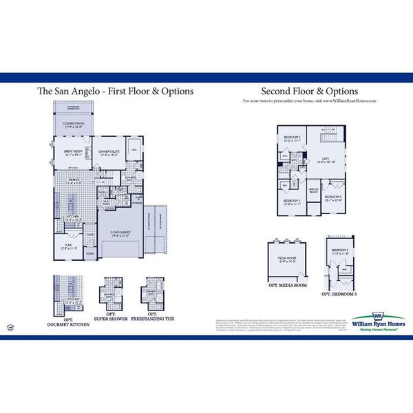 The San Angelo Floorplan Options