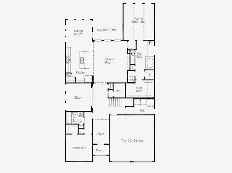 2D floor plan layout of this home in Windsong Ranch, Prosper, TX (Image 8). 2D floor plan layout of this home in Windsong Ranch, Prosper, TX (Image 8).