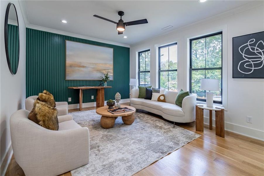 Furnished interior view inside a new home in , Brookhaven (Image 37).