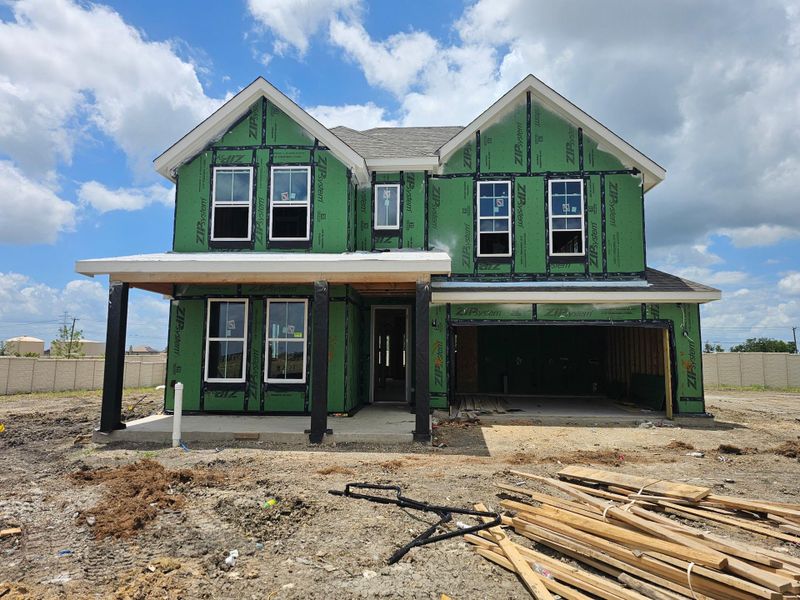 In-progress construction of a new home in Blackhawk in Pflugerville, Pflugerville, TX (Image 22).