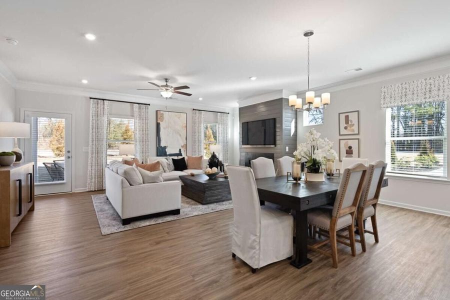 Furnished interior view inside a new home in Cobblestone Crossing Commons, Byron (Image 20).