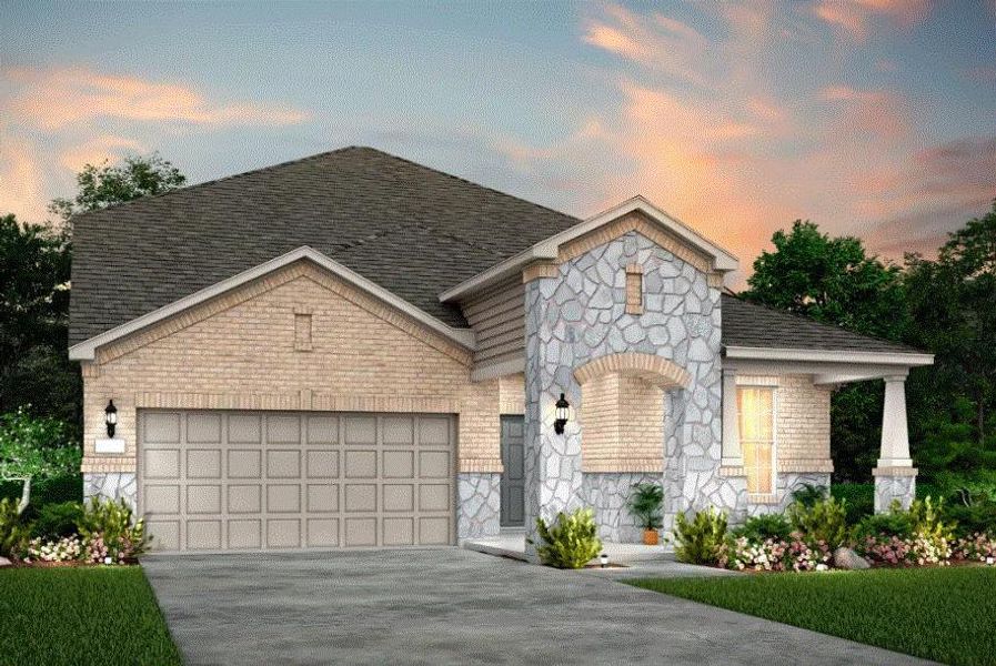 Pulte Homes, Keller elevation 36, rendering