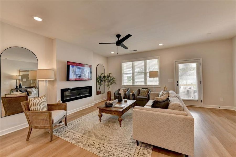 Furnished interior view inside a new home in East Park Village, Kennesaw (Image 29). Furnished interior view inside a new home in East Park Village, Kennesaw (Image 29).