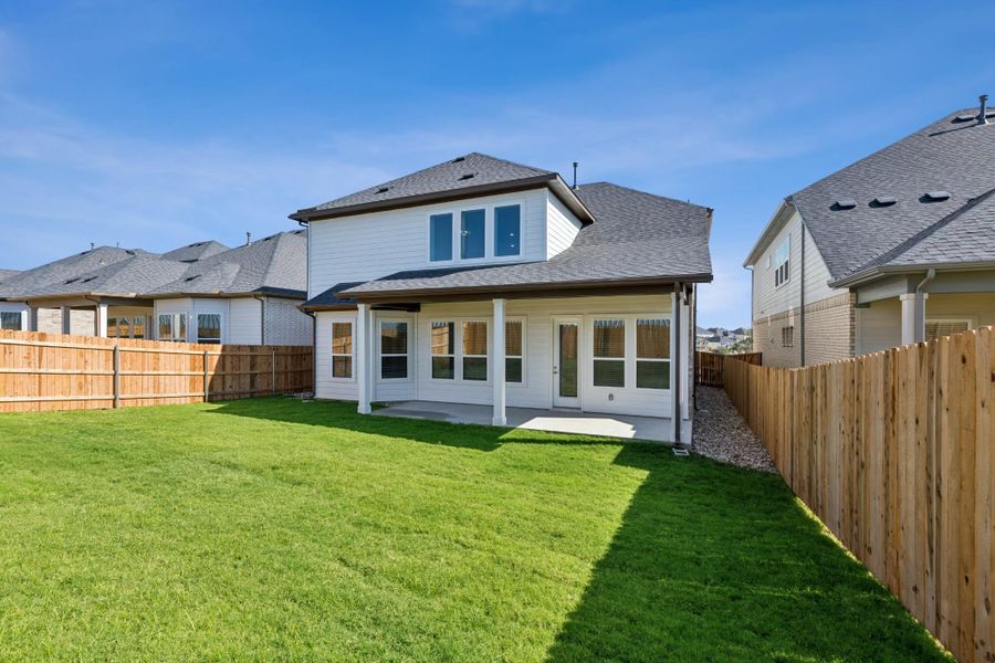 Exterior details and patio area of a home in Edgewood, Leander (Image 18). Exterior details and patio area of a home in Edgewood, Leander (Image 18).