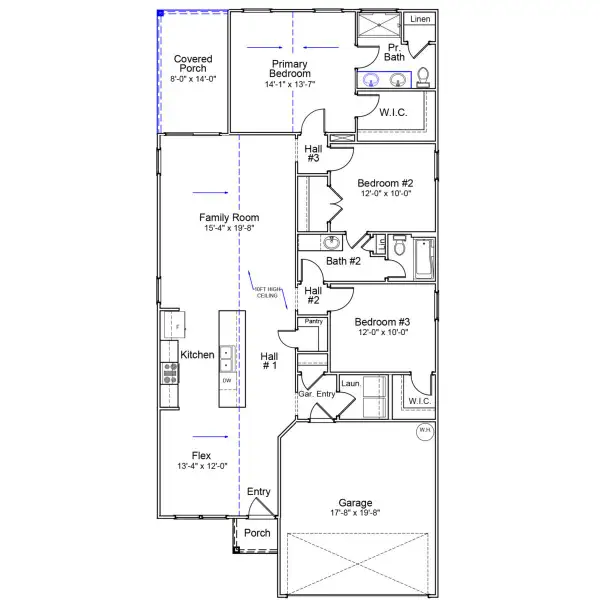 2D floor plan layout of this home in Mayfair Village, Spartanburg, SC (Image 2). 2D floor plan layout of this home in Mayfair Village, Spartanburg, SC (Image 2).