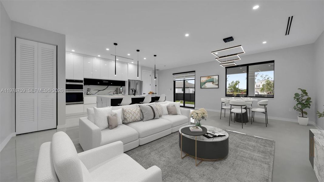 Furnished interior view inside a new home in , Cape Coral (Image 15).