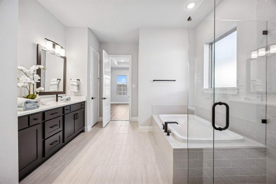 Furnished interior view inside a new home in Northshore at Lakewood Village - Garden Series, Lakewood Village (Image 14).