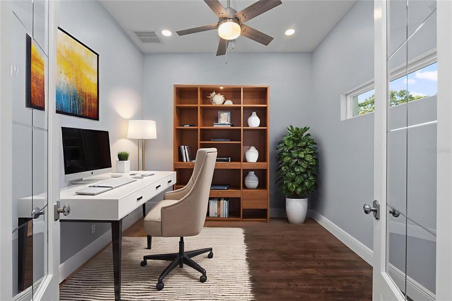 Furnished interior view inside a new home in , Tampa (Image 49).