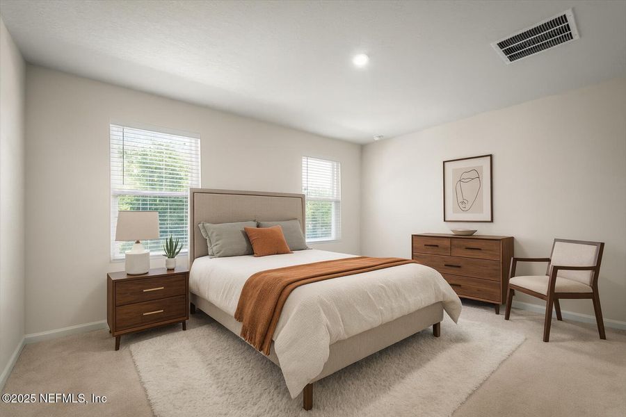 Furnished interior view inside a new home in , Jacksonville (Image 10). Furnished interior view inside a new home in , Jacksonville (Image 10).