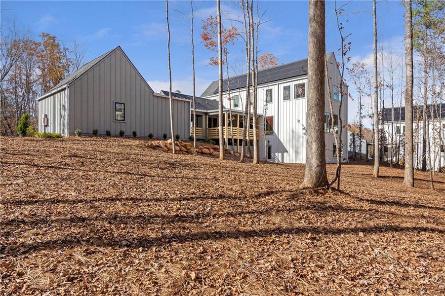 Exterior details and patio area of a home in Aster, Roswell (Image 3). Exterior details and patio area of a home in Aster, Roswell (Image 3).