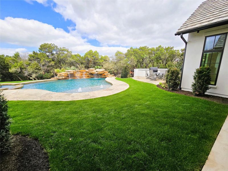 Exterior details and patio area of a home in , Austin (Image 3).