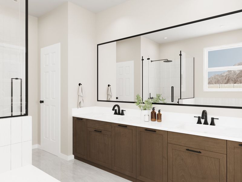 Representative furnished interior of a home built from the Crescent by Beazer Homes in Sanctuary, Phoenix (Image 7). Representative furnished interior of a home built from the Crescent by Beazer Homes in Sanctuary, Phoenix (Image 7).