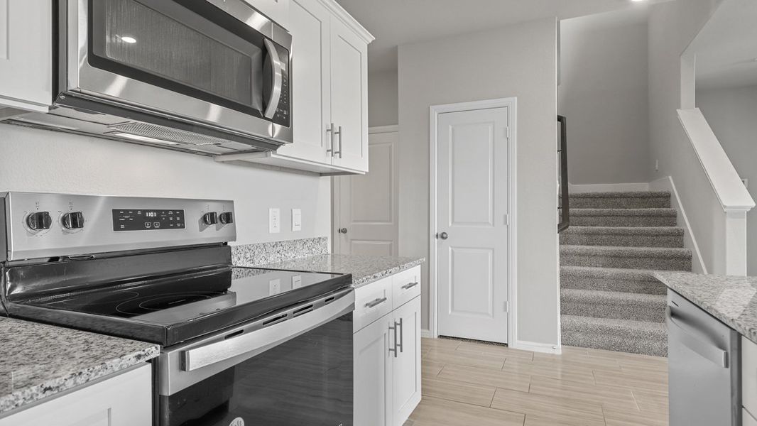 Furnished interior view inside a new home in Rosewood at Beltmill, Fort Worth (Image 8).