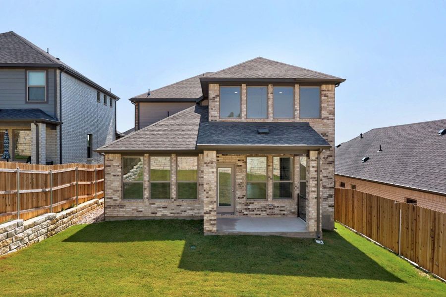 Exterior details and patio area of a home in Provence - 60', Austin (Image 3). Exterior details and patio area of a home in Provence - 60', Austin (Image 3).