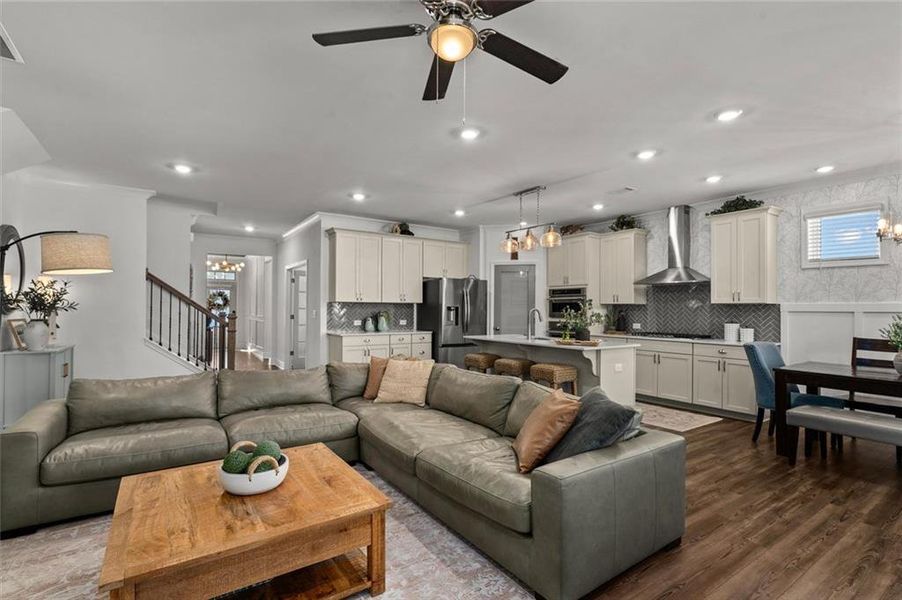Furnished interior view inside a new home in , Canton (Image 10).