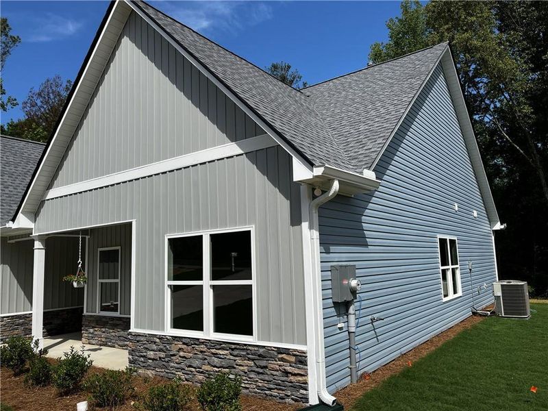 Exterior details and patio area of a home in , Hiram (Image 4).