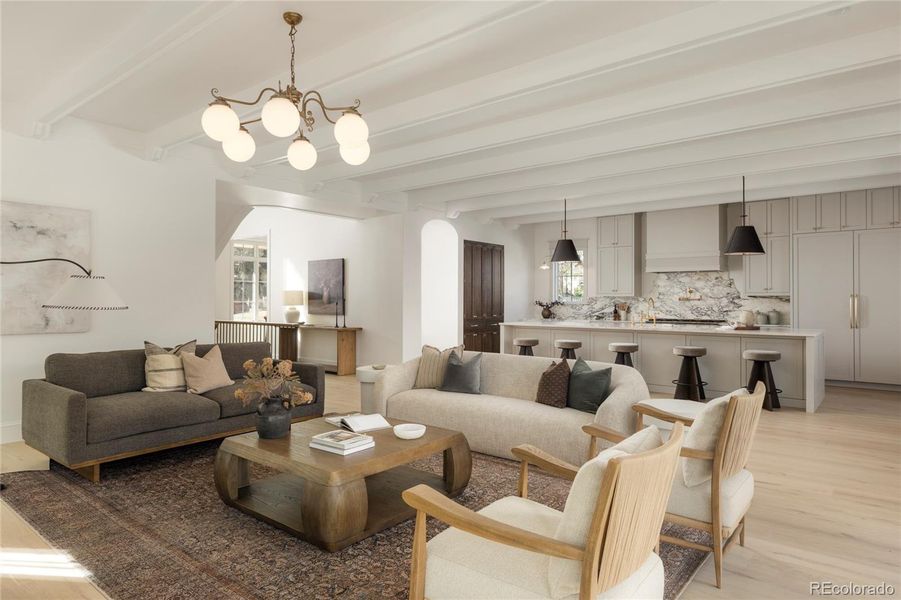 Furnished interior view inside a new home in , Denver (Image 14). Furnished interior view inside a new home in , Denver (Image 14).