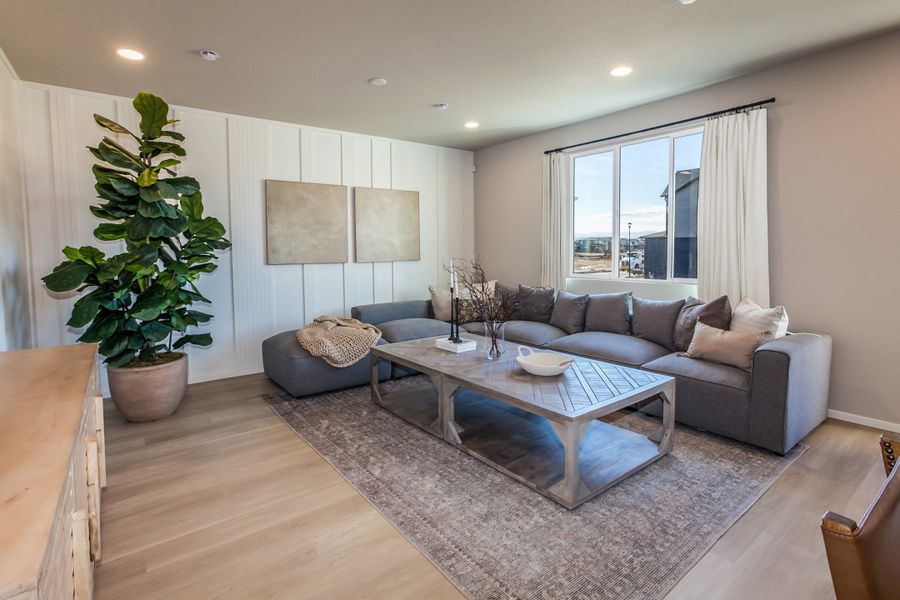 Representative furnished interior of a home built from the Clemens by Hartford Homes in Bloom, Fort Collins (Image 11).