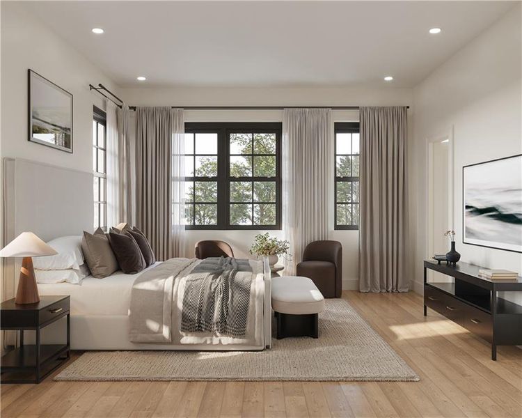 Furnished interior view inside a new home in , Alpharetta (Image 11).