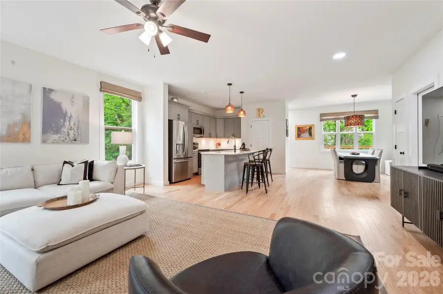 Furnished interior view inside a new home in , Asheville (Image 8). Furnished interior view inside a new home in , Asheville (Image 8).