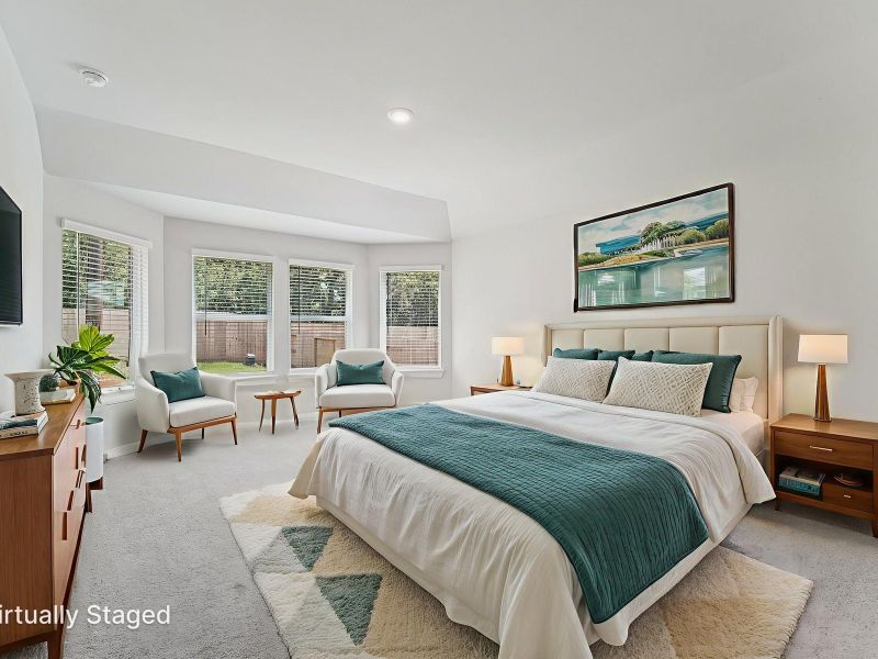 Furnished interior view inside a new home in Massey Oaks - Premier Series, Pearland (Image 8).