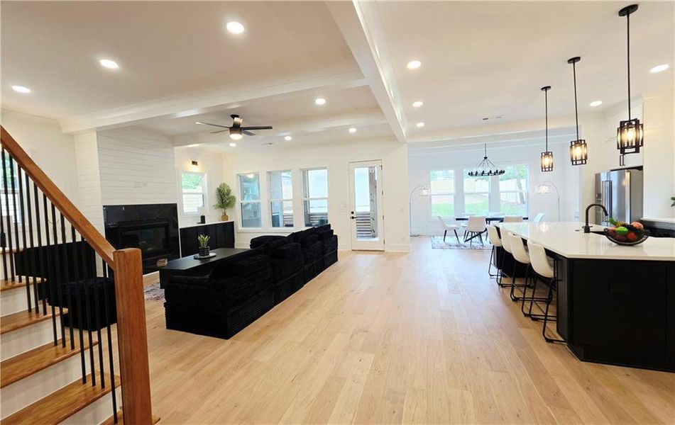 Furnished interior view inside a new home in , Atlanta (Image 51).