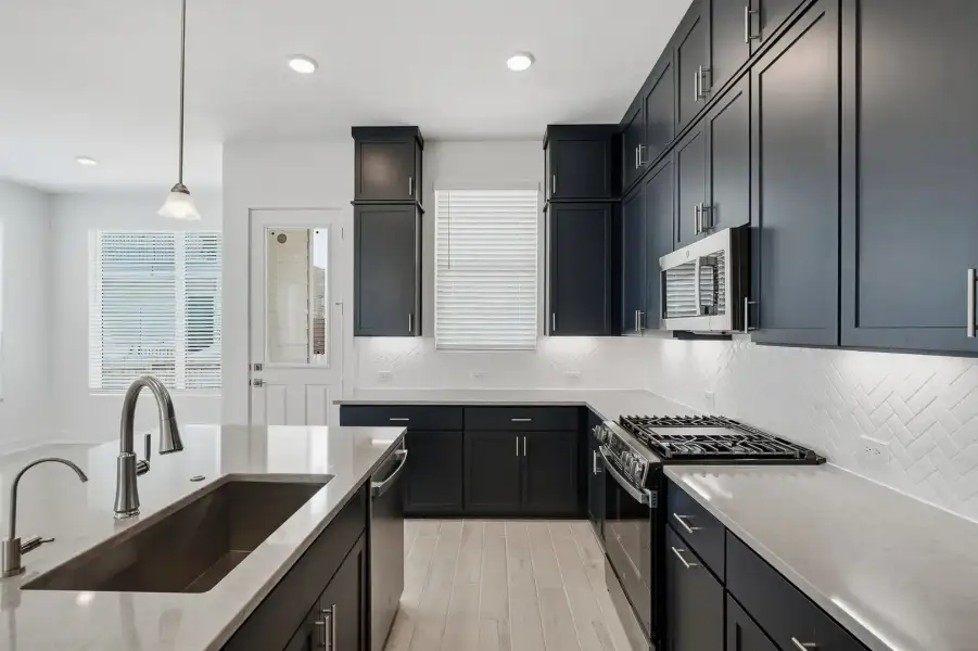 Furnished interior view inside a new home in Rose Hill, San Antonio (Image 11).