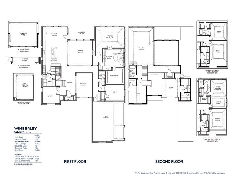 2D floor plan layout for the Wimberley - 6225PR by Shaddock Homes in King's Crossing - Phase 5 & 6, Parker, TX (Image 3). 2D floor plan layout for the Wimberley - 6225PR by Shaddock Homes in King's Crossing - Phase 5 & 6, Parker, TX (Image 3).