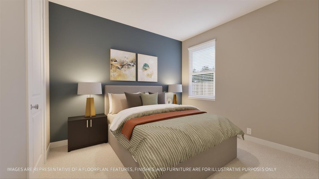 Furnished interior view inside a new home in La Segarra 40', Brookshire (Image 15). Furnished interior view inside a new home in La Segarra 40', Brookshire (Image 15).