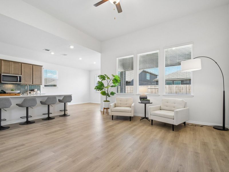 Furnished interior view inside a new home in Opal Meadows, Kyle (Image 5).