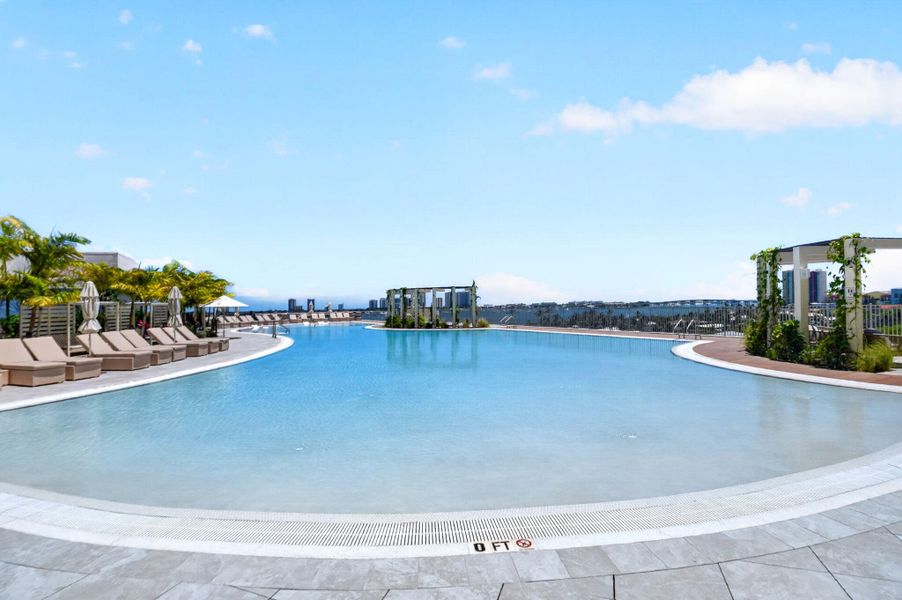 Amenities sixth floor pool
