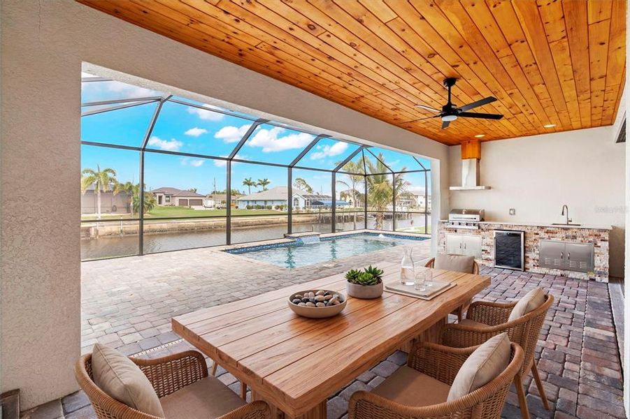 Exterior details and patio area of a home in , Port Charlotte (Image 3). Exterior details and patio area of a home in , Port Charlotte (Image 3).