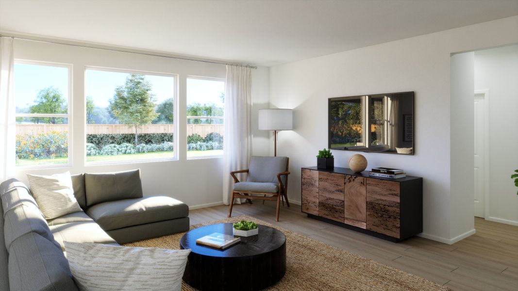 Representative furnished interior of a home built from the Plan 5004 by New Home Co. in The Estates Collection at Talon Pointe, Thornton (Image 7).