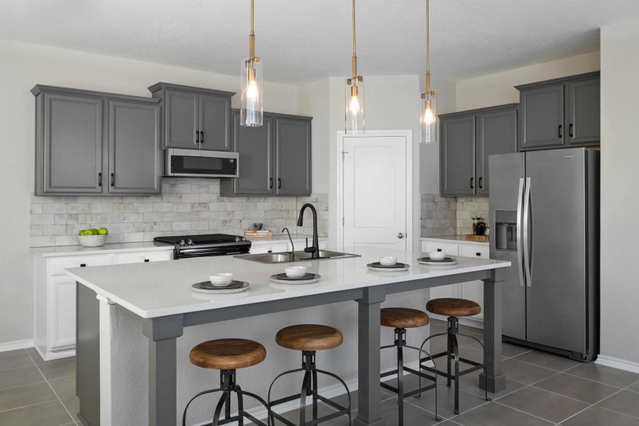 Representative furnished interior of a home built from the Kennedy by Ashton Woods in The Wilder, Adkins (Image 8).